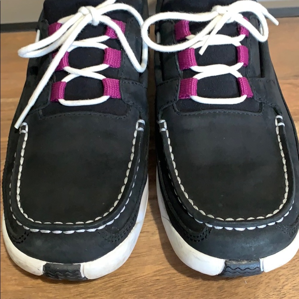 COLE HAAN + NIKE Black Suede Sneaker Shoes - Picture 8 of 12